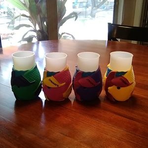 TGI Fridays Set of 4 Summer Cocktail Collectors Cups.